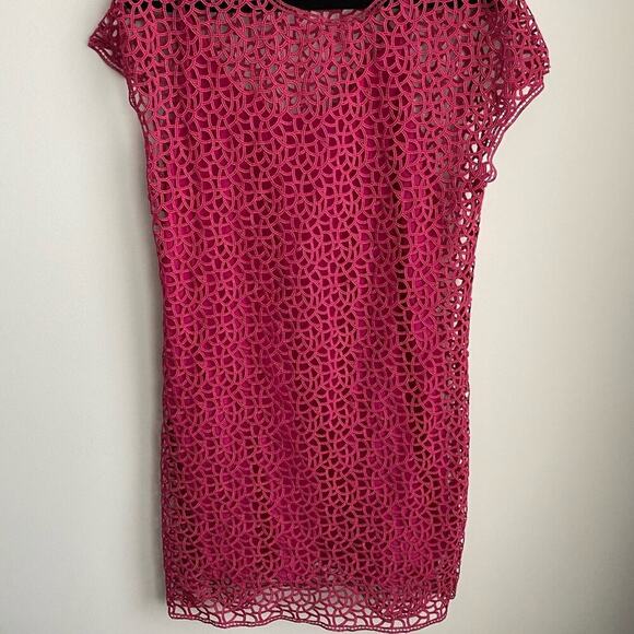 Adam Lippes Pink Net Dress - Picture 2 of 5